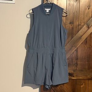 Athleta Charcoal Sleeveless Romper